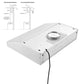 Empava 30" 500 CFM Ultra Slim Ducted Under Cabinet Range Hood, EMPV-30RH11
