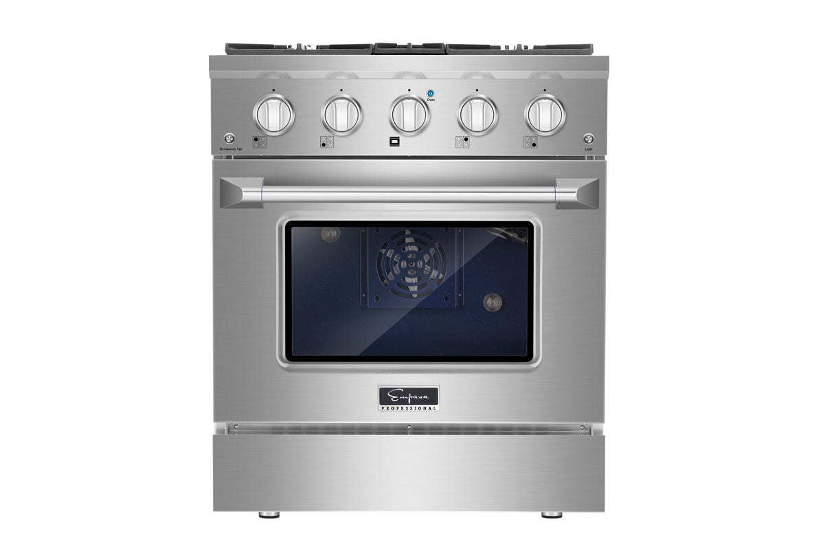 Empava 30" Pro-Style Slide-In Single Oven Gas Range - 30GR07