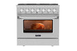 Empava 36" Pro-Style Slide-In Single Oven Gas Range - 36GR08