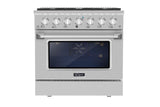 Empava 36" Pro-Style Slide-In Single Oven Gas Range - 36GR08