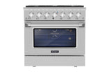 Empava 36" Pro-Style Slide-In Single Oven Gas Range - 36GR08