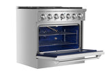 Empava 36" Pro-Style Slide-In Single Oven Gas Range - 36GR08