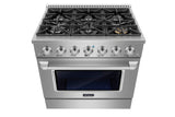 Empava 36" Pro-Style Slide-In Single Oven Gas Range - 36GR08