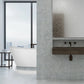 Empava 59" Freestanding Soaking Bathtub with LED Lights, EMPV-59FT1518LED