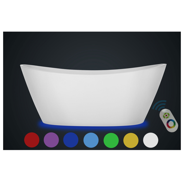 Empava 59 in. Freestanding Soaking Bathtub with Lighted - EMPV-59FT1518LED