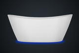 Empava 59 in. Freestanding Soaking Bathtub with Lighted - EMPV-59FT1518LED