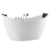 Empava 59 in. Whirlpool Freestanding Acrylic Bathtub - EMPV-59AIS11