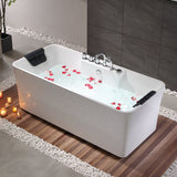 Empava 59 in. Whirlpool Freestanding Acrylic Bathtub - EMPV-59AIS15