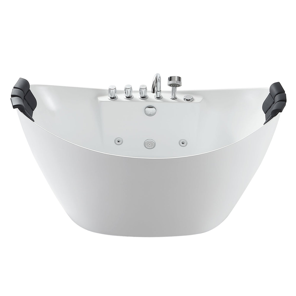 Empava 59 in. Whirlpool Freestanding Acrylic Bathtub - EMPV-59AIS11