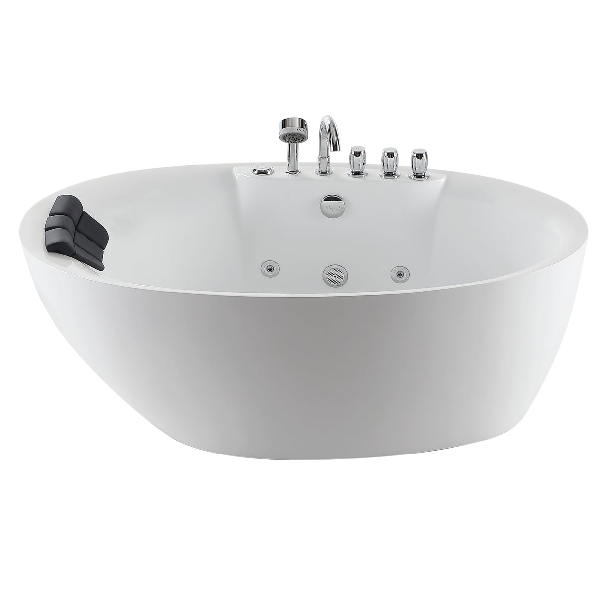 Empava 59 in. Whirlpool Freestanding Acrylic Bathtub - EMPV-59AIS12