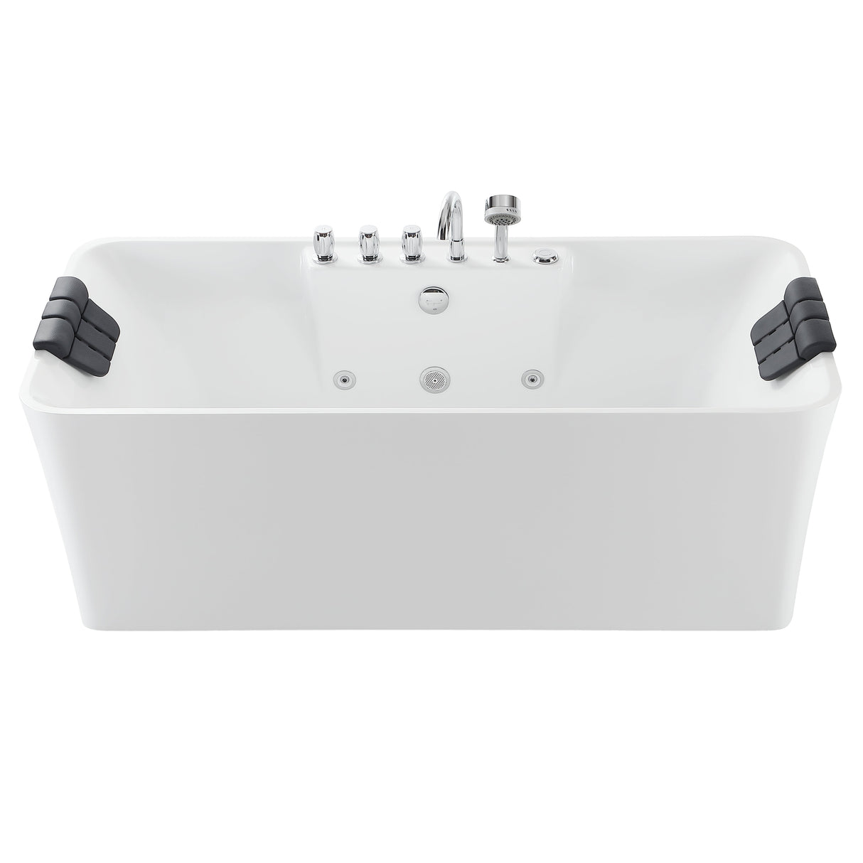 Empava 59 in. Whirlpool Freestanding Acrylic Bathtub - EMPV-59AIS15