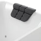 Empava 67" Freestanding Flat Bottom Whirlpool Bathtub with Faucet, EMPV-67AIS16