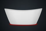 Empava 67 in. Freestanding Soaking Bathtub with Lighted - EMPV-67FT1518LED