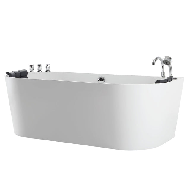 Empava 67 in. Whirlpool Freestanding Acrylic Bathtub - EMPV-67AIS07