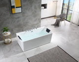 Empava 67 in. Whirlpool Freestanding Acrylic Bathtub - EMPV-67AIS03