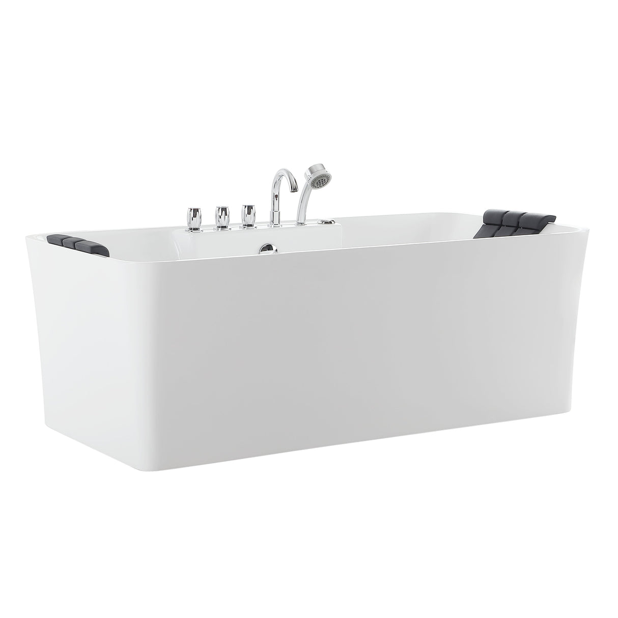 Empava 67 in. Whirlpool Freestanding Acrylic Bathtub - EMPV-67AIS16