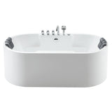 Empava 67 in. Whirlpool Acrylic Freestanding Bathtub - EMPV-67AIS17