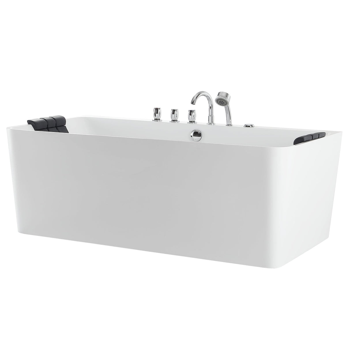 Empava 67 in. Whirlpool Freestanding Acrylic Bathtub - EMPV-67AIS03