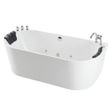 Empava 67 in. Whirlpool Freestanding Acrylic Bathtub - EMPV-67AIS07