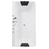 Empava 67 in. Whirlpool Freestanding Acrylic Bathtub - EMPV-67AIS03