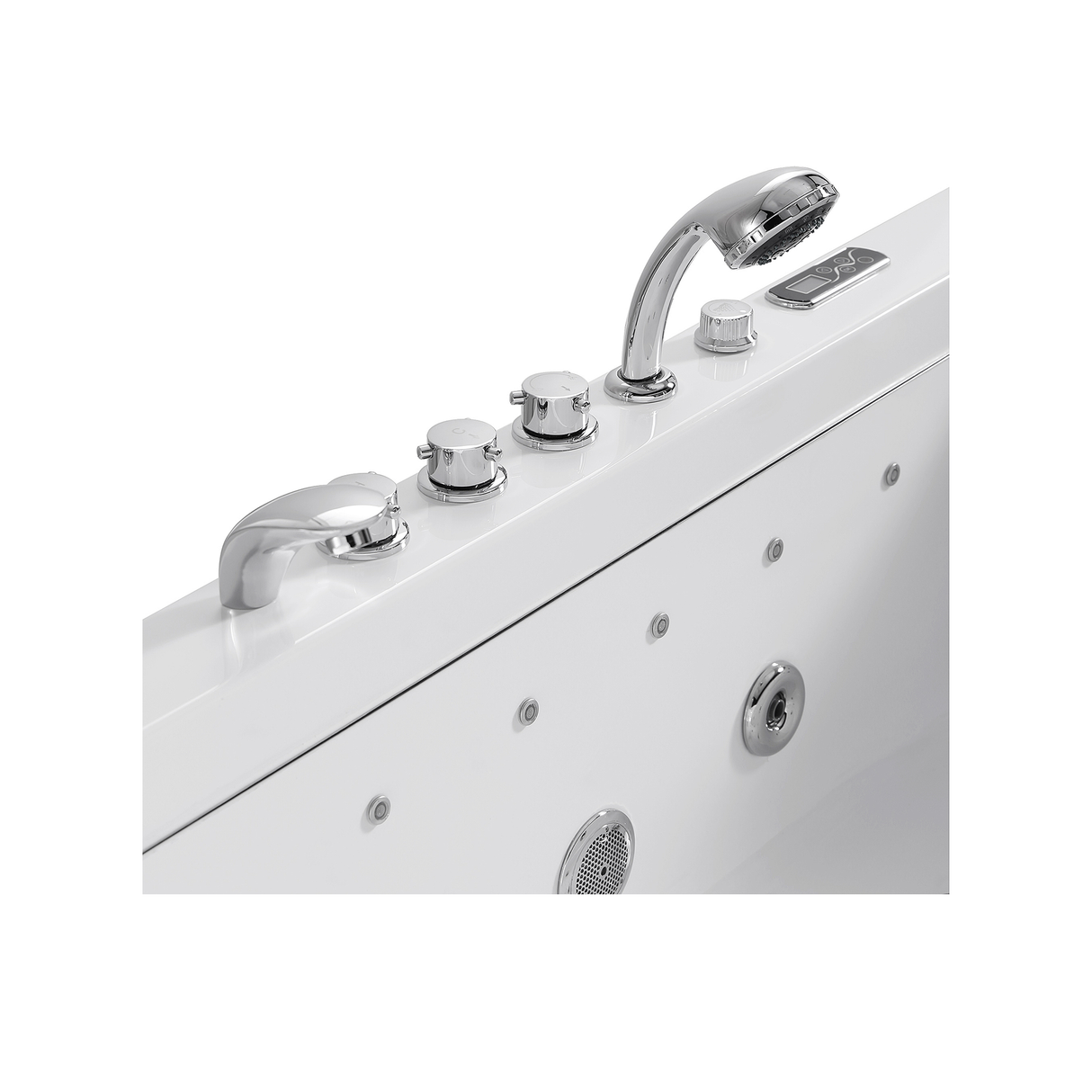 Empava 67 in. Whirlpool Rectangular Bathtub - EMPV-67JT351LED