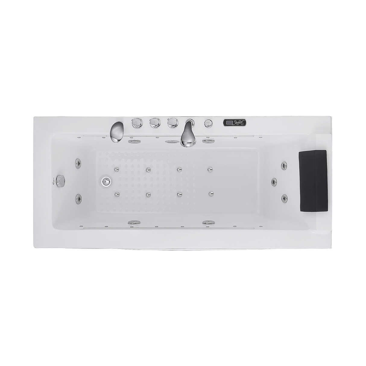 Empava 67 in. Whirlpool Rectangular Bathtub - EMPV-67JT351LED