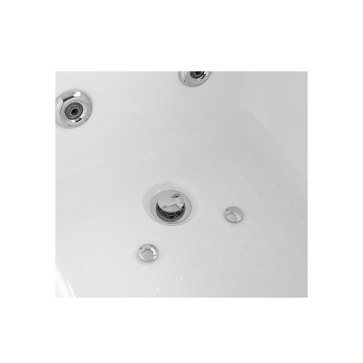 Empava 67 in. Whirlpool Rectangular Bathtub - EMPV-67JT351LED