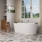 Empava 67" Freestanding Whirlpool Bathtub with Faucet, EMPV-67AIS01