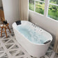 Empava 67" Freestanding Whirlpool Bathtub with Faucet, EMPV-67AIS01
