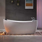 Empava 67" Freestanding Whirlpool Acrylic Bathtub with Faucet, EMPV-67AIS02