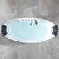 Empava 67" Freestanding Hourglass Whirlpool Bathtub with Faucet, EMPV-67AIS10