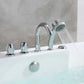 Empava 67" Freestanding Flat Bottom Whirlpool Bathtub with Faucet, EMPV-67AIS16