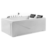 Empava 71 in. Acrylic Alcove Whirlpool Bathtub - EMPV-71JT667B