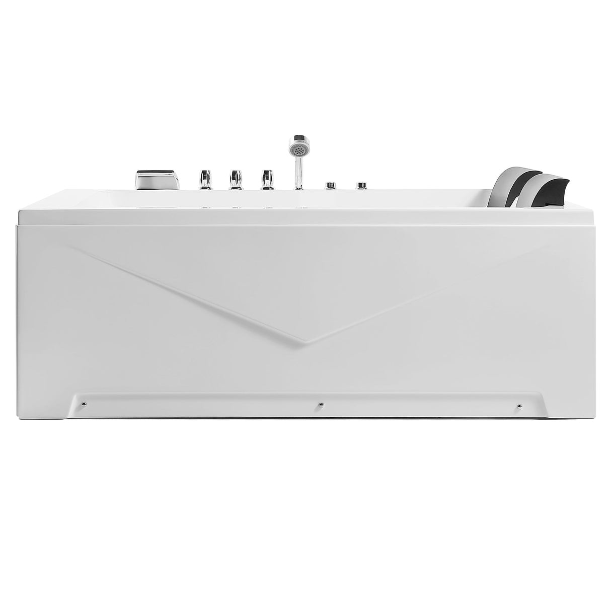 Empava 71 in. Acrylic Alcove Whirlpool Bathtub - EMPV-71JT667B