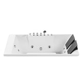 Empava 72 in. Whirlpool Rectangular Bathtub - EMPV-72JT367LED