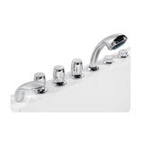 Empava 72 in. Whirlpool Rectangular Bathtub - EMPV-72JT367LED