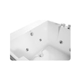 Empava 72 in. Whirlpool Rectangular Bathtub - EMPV-72JT367LED