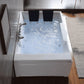 Empava 72" Modern Whirlpool Alcove Bathtub with Faucet and LED Lights, EMPV-72JT367LED
