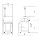 Empava Outdoor Wood Fired Pizza Oven in Stainless Steel, EMPV-PG01