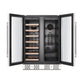 Empava 24" 20 Bottle and 78 Can Dual Zone Wine Cooler & Beverage Fridge, EMPV-BR03D