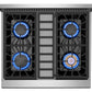Empava 30" Slide-In Single Oven Natural Gas Range with 4 Burners - 4.2 cu. ft., EMPV-30GR03