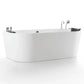 Empava 59" Whirlpool Hydromassage Alcove Bathtub with Faucet, EMPV-59AIS06