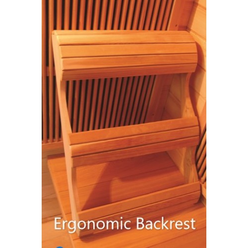 Evansport 2-Person Indoor Infrared Sauna backrest