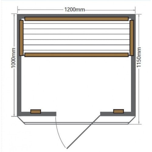 Evansport 2-Person Indoor Infrared Sauna dimensions