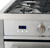 Cosmo Commercial-Style 36" 3.8 cu. ft. Single Oven Dual Fuel Range with 8 Function Convection Oven in Stainless Steel