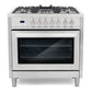 Cosmo Package - 36" Dual Fuel Range, Wall Mount Range Hood, Refrigerator with Ice Maker and Dishwasher, COS-4PKG-224
