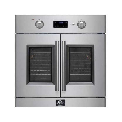 FORNO Asti 30" 3.58 cu. ft. French Door Electric Wall Oven with Air Fry, Self-Clean and Sous Vide, FBOEL1333-30