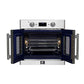 FORNO Gallico 30" 3.58 cu. ft. French Door Electric Wall Oven with Telescopic Racks, Air Fry, Self-Clean and Sous Vide, FBOEL1371-30