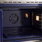 FORNO Gallico 30" 7.36 cu. ft. French Door Double Electric Wall Oven with Telescopic Racks, Air Fry, Self-Clean and Sous Vide, FBOEL1388-30