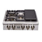 FORNO Spezia 30" Gas Rangetop with 5 Sealed Burners in Stainless Steel, FCTGS5751-30